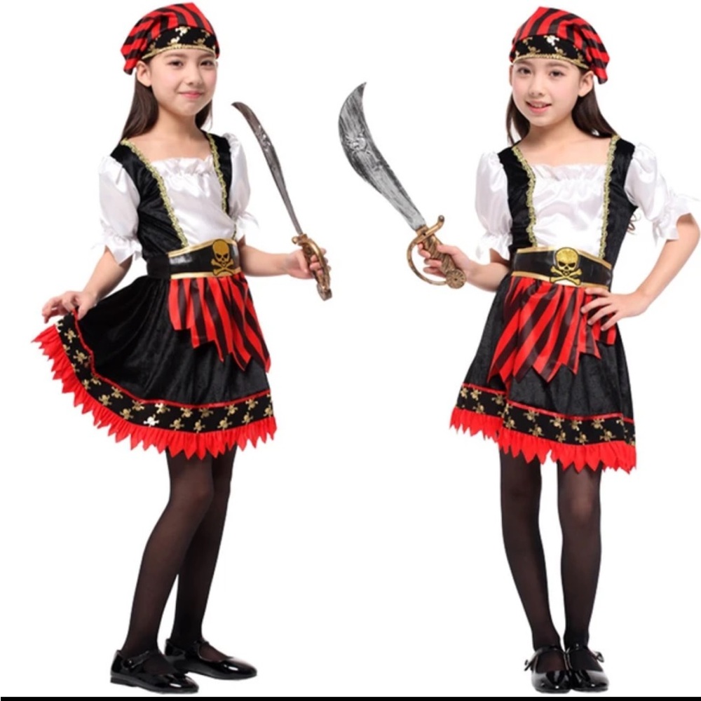Rubie's Black and Red Halloween Pirate Costume